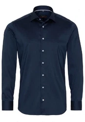Eterna Businesshemd Kentkragen Slim Fit Dunkelblau