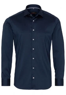 Eterna Businesshemd Kentkragen Slim Fit Dunkelblau