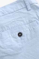 Next Chinoshorts Stretch-Chinoshorts Slim-Fit Hellblau/Blau