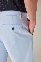 Next Chinoshorts Stretch-Chinoshorts Slim-Fit Hellblau/Blau