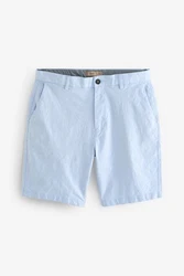 Next Chinoshorts Stretch-Chinoshorts Slim-Fit Hellblau/Blau