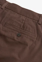 Next Chinoshorts Stretch-Chinoshorts Slim-Fit Braun/Dunkelbraun/Khaki
