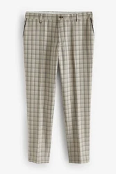 Next Stoffhose Elegante Slim Fit (1-tlg) Khaki/Grün/Beige