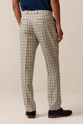 Next Stoffhose Elegante Slim Fit (1-tlg) Khaki/Grün/Beige
