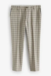 Next Stoffhose Elegante Slim Fit (1-tlg) Khaki/Grün/Beige