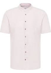 Eterna Kurzarmhemd SLIM FIT EASY IRON Lila/Rosa