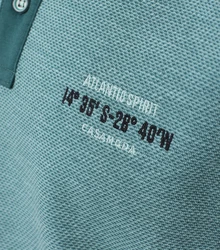 CASAMODA T-Shirt Polo-Shirt uni Blau/Grün/Hellblau/Türkis