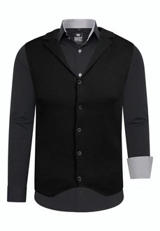 Rusty Neal Langarmhemd und Weste Schwarz Rusty Neal Langarmhemd und Weste Schwarz