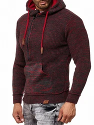 Rusty Neal Kapuzensweatshirt Dunkelrot/Rot/Braun