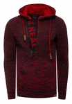 Rusty Neal Kapuzensweatshirt Dunkelrot/Rot/Braun Rusty Neal Kapuzensweatshirt Dunkelrot/Rot/Braun