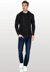 Rusty Neal Kapuzensweatshirt Schwarz/Hellblau/Braun/Rot/Beige/Dunkelgrau