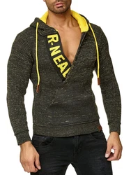 Rusty Neal Kapuzensweatshirt Blau/Hellblau/Grün/Gelb/Rot/Schwarz
