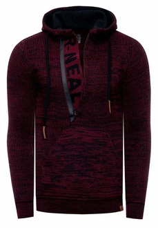 Rusty Neal Kapuzensweatshirt Dunkelrot/Bordeaux