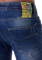 Denim House Caprijeans Herren Jeansshort Denim Bermuda Blau