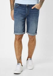 Redpoint Jeansbermudas SHERBROOKE 5-Pocket Jeans Bermudas Blau/Dunkelblau