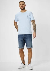 Redpoint Jeansbermudas SHERBROOKE 5-Pocket Jeans Bermudas Blau/Dunkelblau
