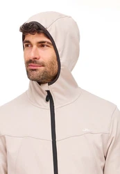 Jeff Green Fleecejacke Jonte Beige/Khaki/Braun