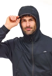 Jeff Green Fleecejacke Jonte Dunkelblau/Dunkelgrau/Grau