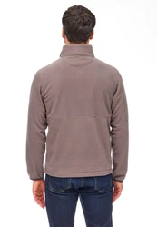 Jeff Green Fleecepullover Jona Braun/Beige/Grau/Lila