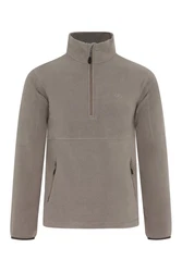 Jeff Green Fleecepullover Jona Braun/Beige/Grau/Lila