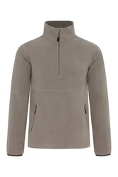 Jeff Green Fleecepullover Jona Braun/Beige/Grau/Lila