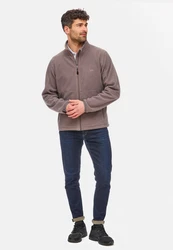 Jeff Green Fleecejacke Ivar Lila/Braun/Grau/Beige
