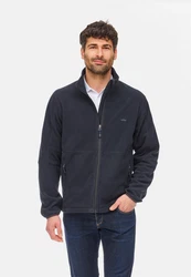Jeff Green Fleecejacke Ivar Dunkelblau/Grau/Blau/Dunkelgrau