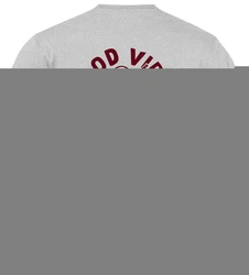Neverless Print-Shirt Herren T-Shirt Backprint Good Vibes Only Dunkelrot/Grau/Hellgrau