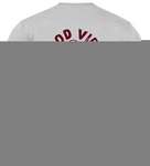 Neverless Print-Shirt Herren T-Shirt Backprint Good Vibes Only Dunkelrot/Grau/Hellgrau