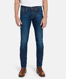 Regular-fit-Jeans BLD-John, dark blue used mustache