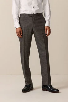 Next Anzughose Tailored Fit mit Struktur und Besatz