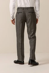 Next Anzughose Tailored Fit mit Struktur und Besatz Khaki/Grau/Braun/Dunkelgrau/Hellgrau