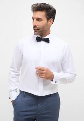 Eterna Smokinghemd Weiß/Grün/Braun/Blau