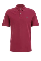 WE Fashion Poloshirt Dunkelrot/Rot/Bordeaux/Rosa