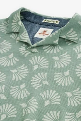 Next Poloshirt Strukturiertes mit Print Blau/Grün/Dunkelgrün/Türkis