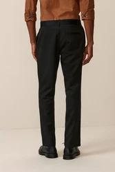 Next Stoffhose Elegante Slim Fit Hose (1-tlg) Schwarz/Dunkelgrau/Grau