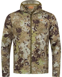 Blaser Allwetterjacke Midlayer-Hoody Drain Braun/Dunkelgrün