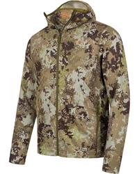 Blaser Allwetterjacke Midlayer-Hoody Drain Braun/Dunkelgrün