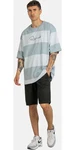 REELL Shorts Flex Grip Chino Grau/Hellblau/Blau