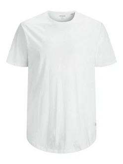 Jack & Jones Plus T-Shirt JJENoa Weiß/Creme/Grau