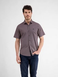 LERROS Halbarmhemd mit Geometrischem-Print Rot/Dunkelrot/Bordeaux/Lila