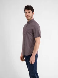 LERROS Halbarmhemd mit Geometrischem-Print Rot/Dunkelrot/Bordeaux/Lila