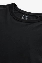 Next T-Shirt Everyday T-Shirt mit Rundhalsausschnitt Schwarz