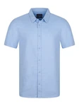 riverso Herren Kurzarm Hemd RIVCarlo Regular Fit (1-tlg) Hellblau/Blau