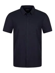 riverso Herren Kurzarm Hemd RIVCarlo Regular Fit (1-tlg) Dunkelblau/Hellblau/Blau