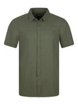 riverso Herren Kurzarm Hemd RIVCarlo Regular Fit (1-tlg) Dunkelgrün/Khaki/Grün