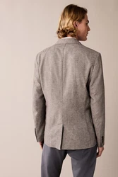 Next Leinensakko Slim Fit Sakko (1-tlg) Grau/Braun/Hellgrau/Beige