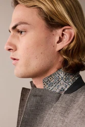 Next Leinensakko Slim Fit Sakko (1-tlg) Grau/Braun/Hellgrau/Beige