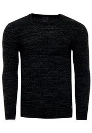 Strickpullover im melierten Design