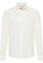 Eterna Langarmhemd COMFORT FIT Weiß/Creme/Beige/Khaki/Gelb